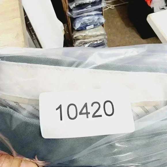 Banana Republic Mens Fulton Chino Pants 35X32 Green Cotton & Spandex - Picture 7 of 7